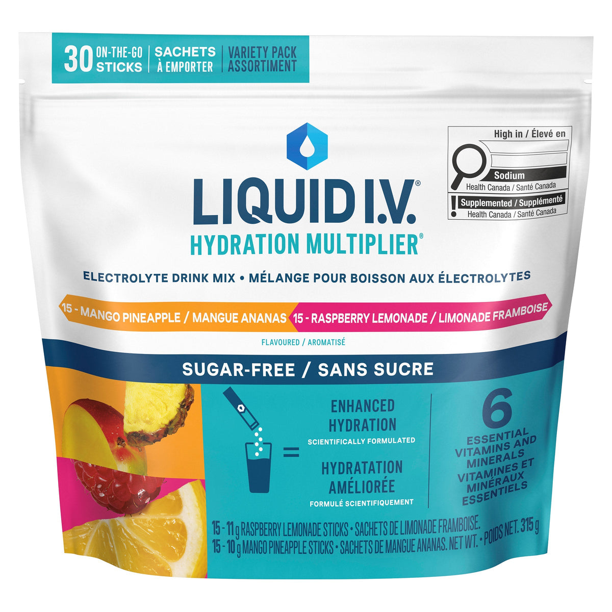 Liquid I.V. 無糖電解質沖劑 (30包) 產品圖片 1－Lohas 銀髮健康選品