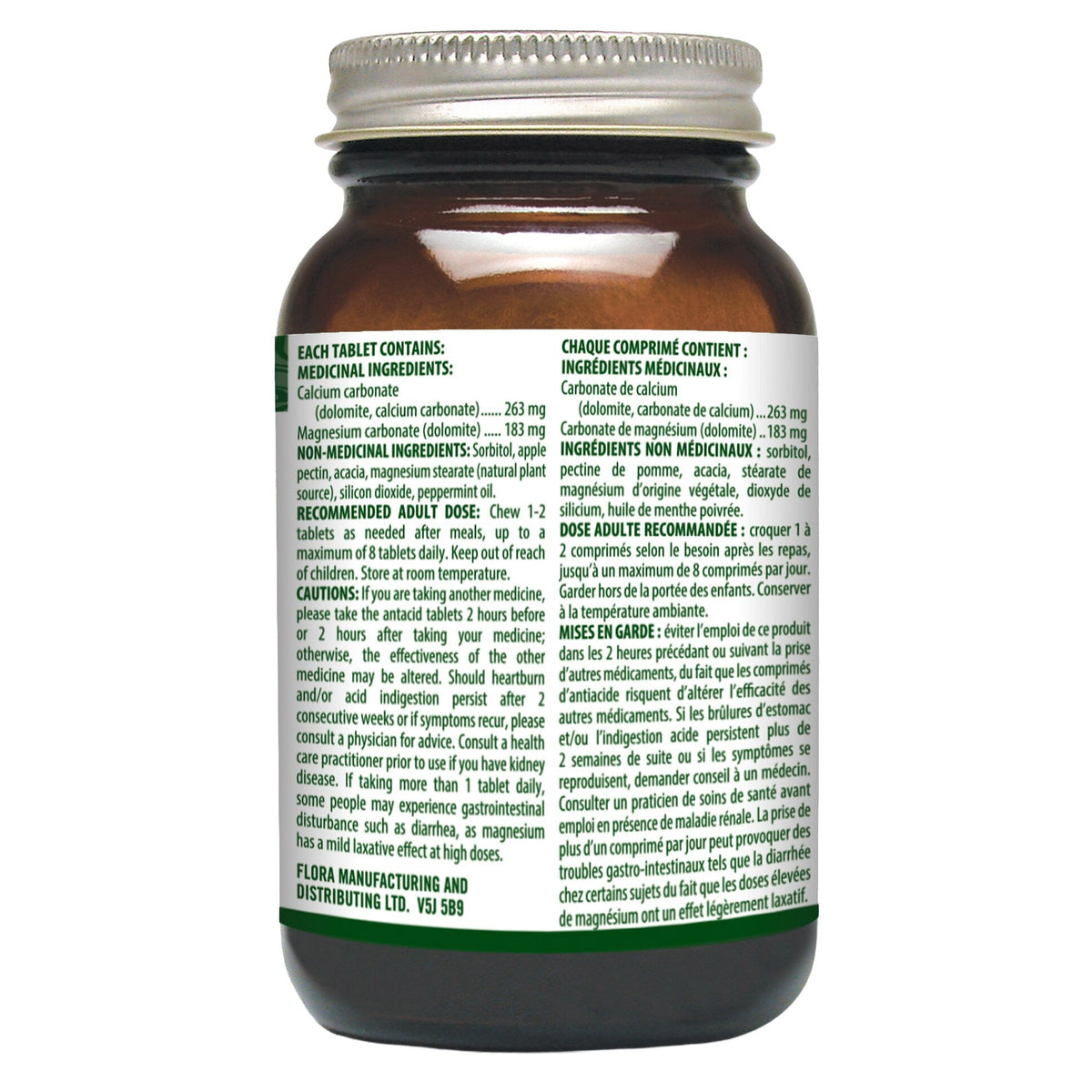 Flor 薄荷味抗酸胃藥咀嚼片 (90片 x 3樽) 產品圖片 2