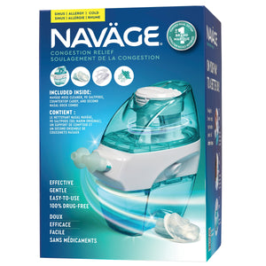 Navage 電動吸力洗鼻器套裝 (90粒 SaltPods + 雙鼻托 + 座枱架) 產品圖片 1－Lohas 銀髮健康選品
