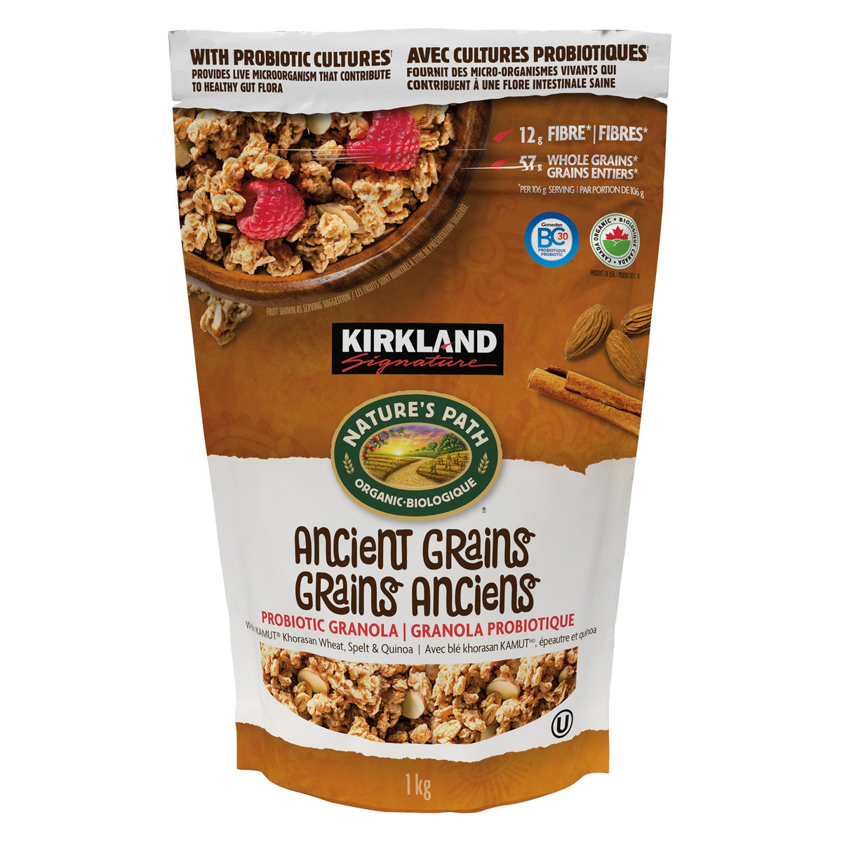 Kirkland Signature Organic Ancient Grains Granola (1kg) | Overseas Purchasing