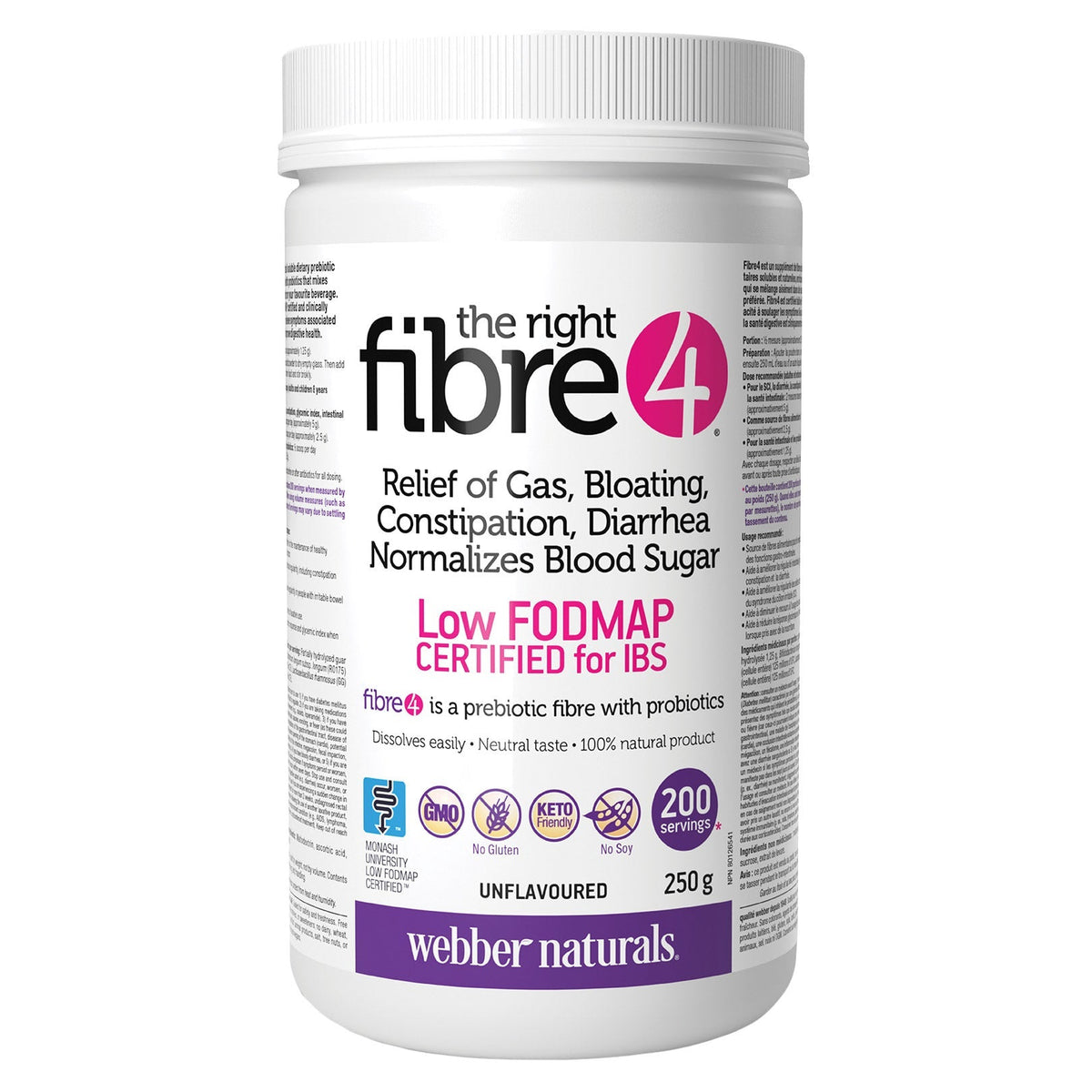 webber naturals webber naturals The Right Fibre4 Powder, 250 g 產品圖片 1