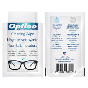 Optico 專業眼鏡及電子屏幕清潔濕巾 (99片 x 2盒) 產品圖片 3－Lohas 銀髮健康選品