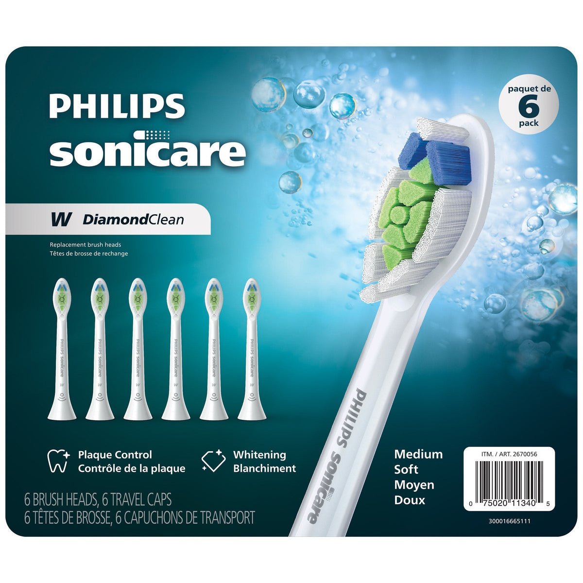 Philips Sonicare DiamondClean 原廠刷頭 6個｜長者口腔護理－ElderlyShop 銀髮生活護理 圖片 3
