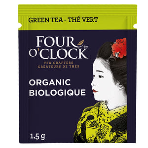 Four O'Clock 有機綠茶 茶包裝 (60包／90g) 產品圖片 2－Lohas 銀髮健康選品