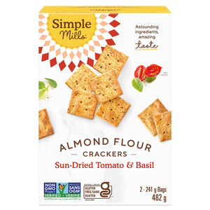 Simple Mills 杏仁粉脆餅 日曬番茄羅勒味 無麩質 (482g) 產品圖片 1－Lohas 銀髮健康選品