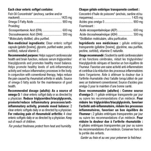 Webber Naturals 三倍濃度 Omega-3 魚油軟膠囊 600mg EPA + 300mg DHA (200粒) 產品圖片 2－Lohas 銀髮健康選品