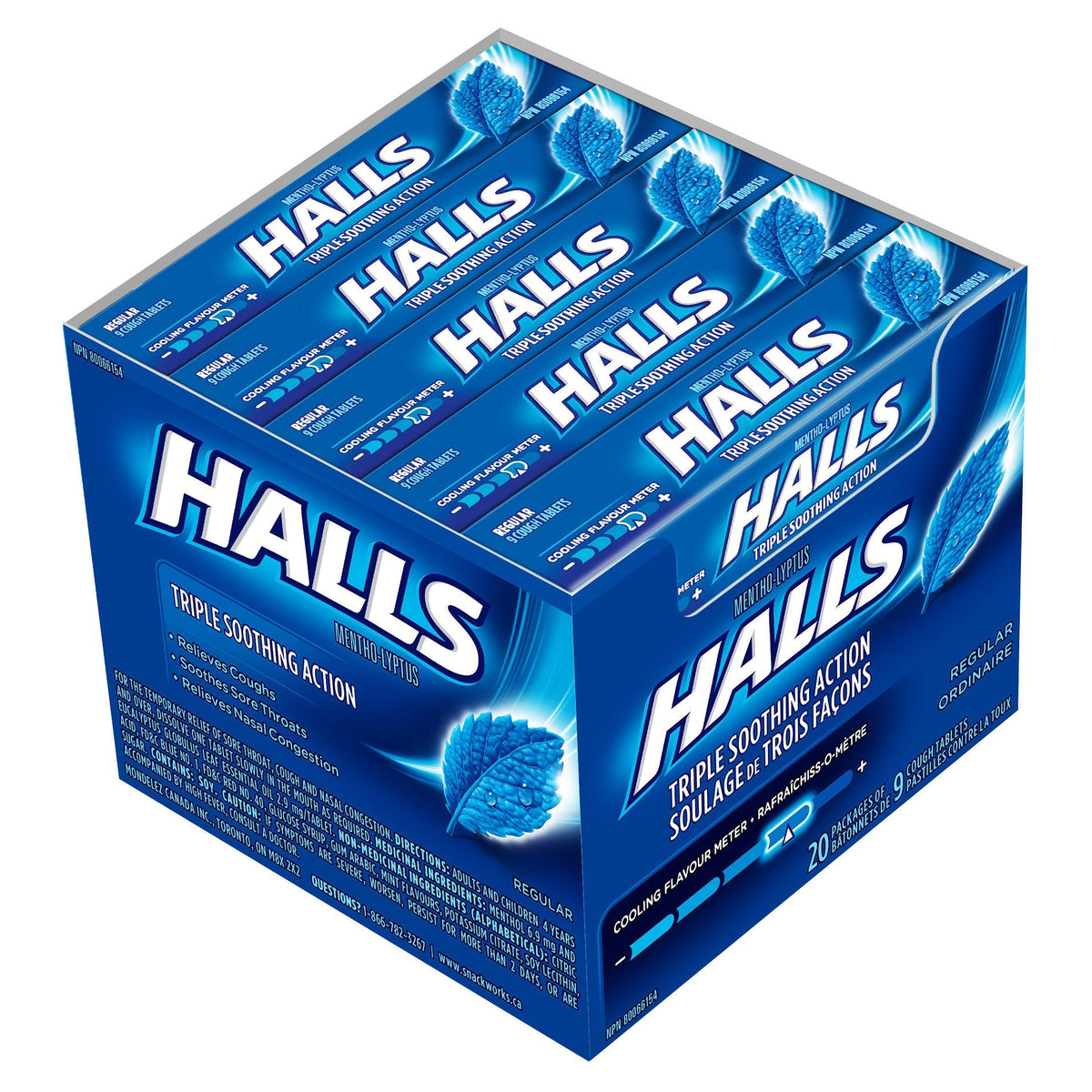 Halls Mentho-Lyptus 經典薄荷潤喉糖 (20包) 產品圖片 2