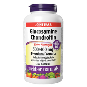 Webber Naturals 特強葡萄糖胺 + 軟骨素膠囊 (300粒) 產品圖片 1－Lohas 銀髮健康選品