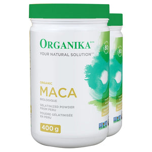 Organika 有機糊化瑪卡粉 無麩質非基因改造 (400g x 2樽) 產品圖片 1－Lohas 銀髮健康選品