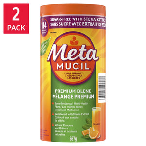 Metamucil Premium Blend 甜菊糖纖維粉 (114份 x 2罐) 產品圖片 1－Lohas 銀髮健康選品