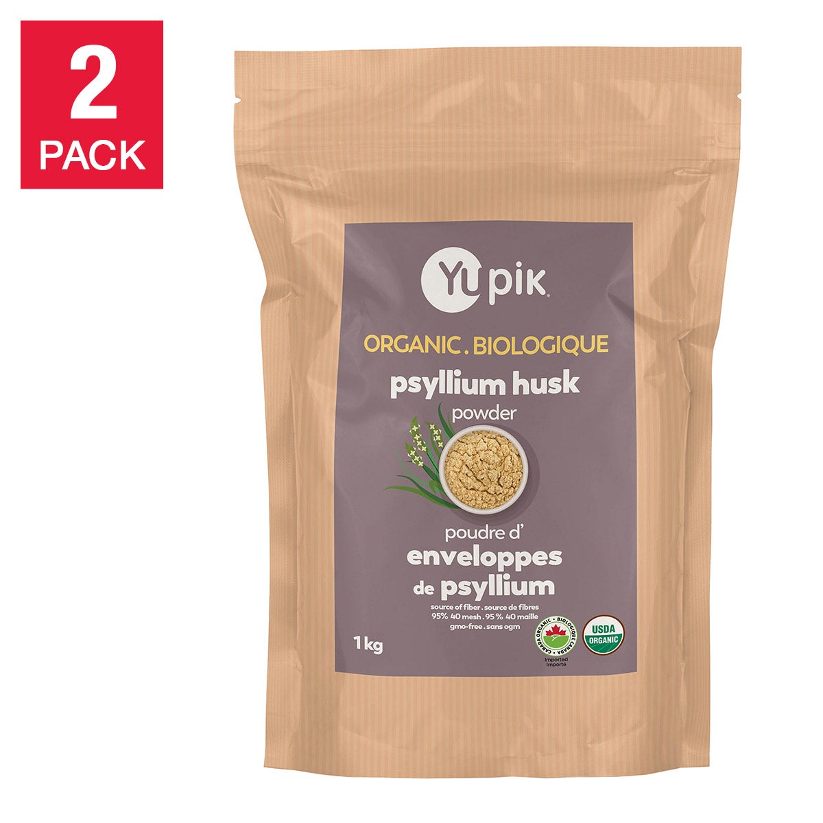 Yupik Organic Psyllium Husk Powder (1kg) | Silver-Haired Healthy Living Selection