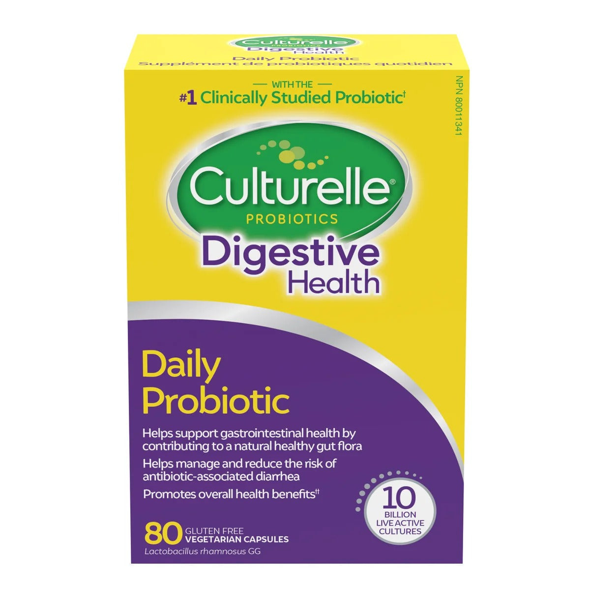 Culturelle Adult Daily Probiotic 10 Billion CFU (80 Vegetable Capsules) | International Purchase Agent