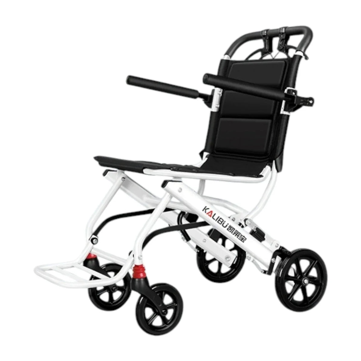 KALIBU Core Series Minimalist Version: 8-inch Dual-Damping Aluminum Alloy Push Wheelchair