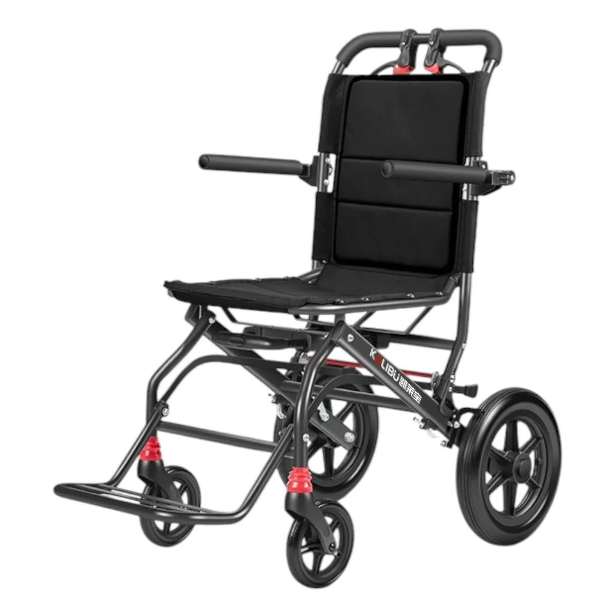 KALIBU Flagship Carbon Steel Large Wheel Suspension Wheelchair (Travel Wheel Version)