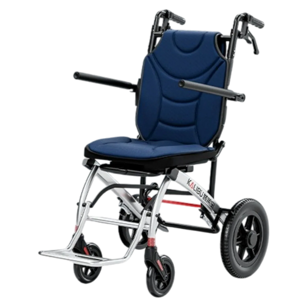 KALIBU [06 Flagship Large Wheel Version] Ergonomic Pressure Relief and Shock Absorption Push Wheelchair