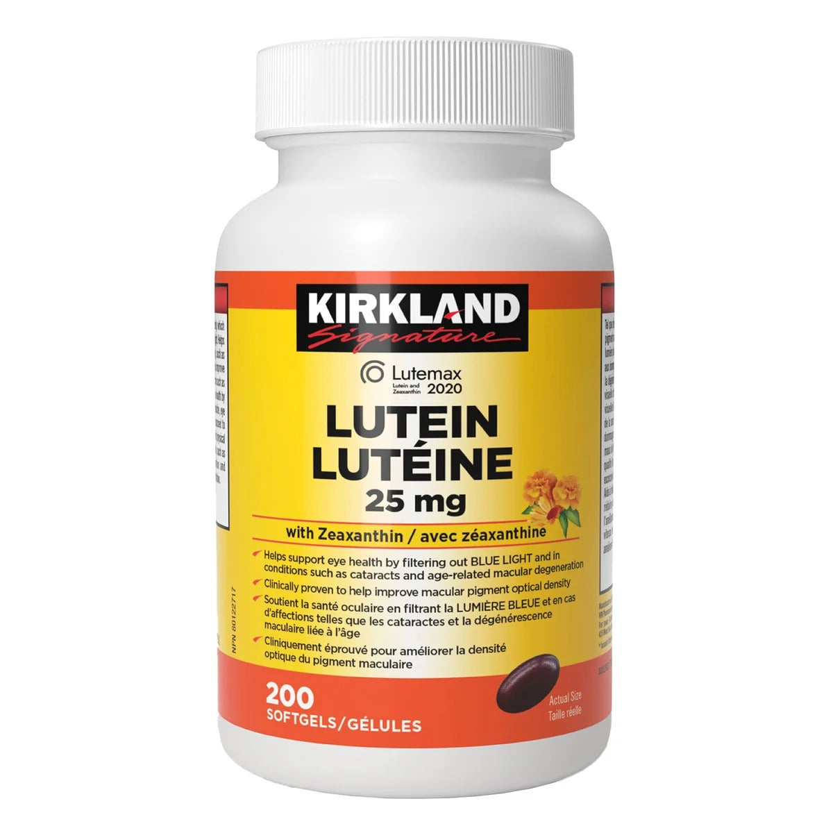 Kirkland Signature 特強葉黃素 25mg (含玉米黃素) 140粒 | 海外代購 - canadahk