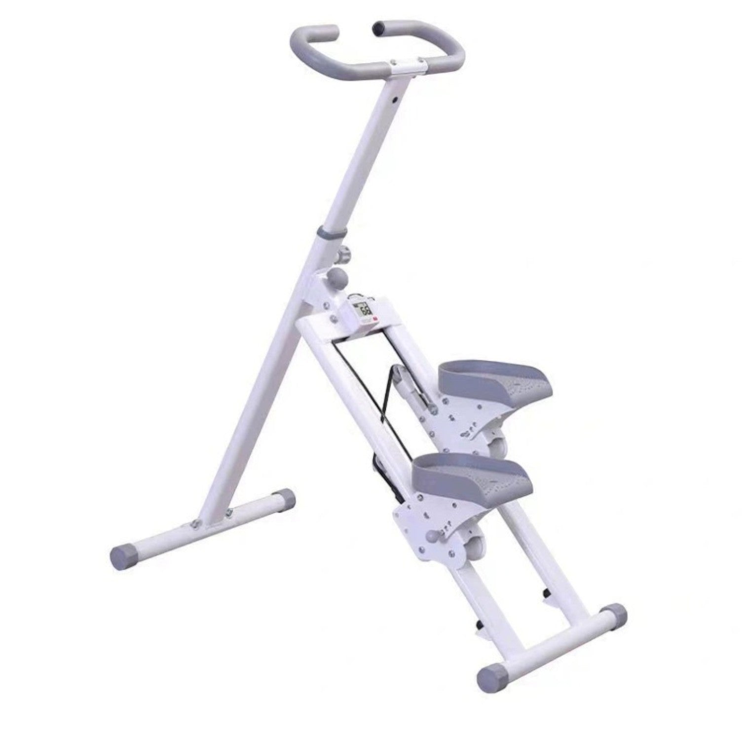 Fit Mart多功能直扶手登山步行機 (彎扶手＋數據屏＋折疊收納版)-長者康復訓練器-FIT MART 香港智能健康及運動生活用品專門店：筋膜槍、瑜伽輔助工具、智能健身設備