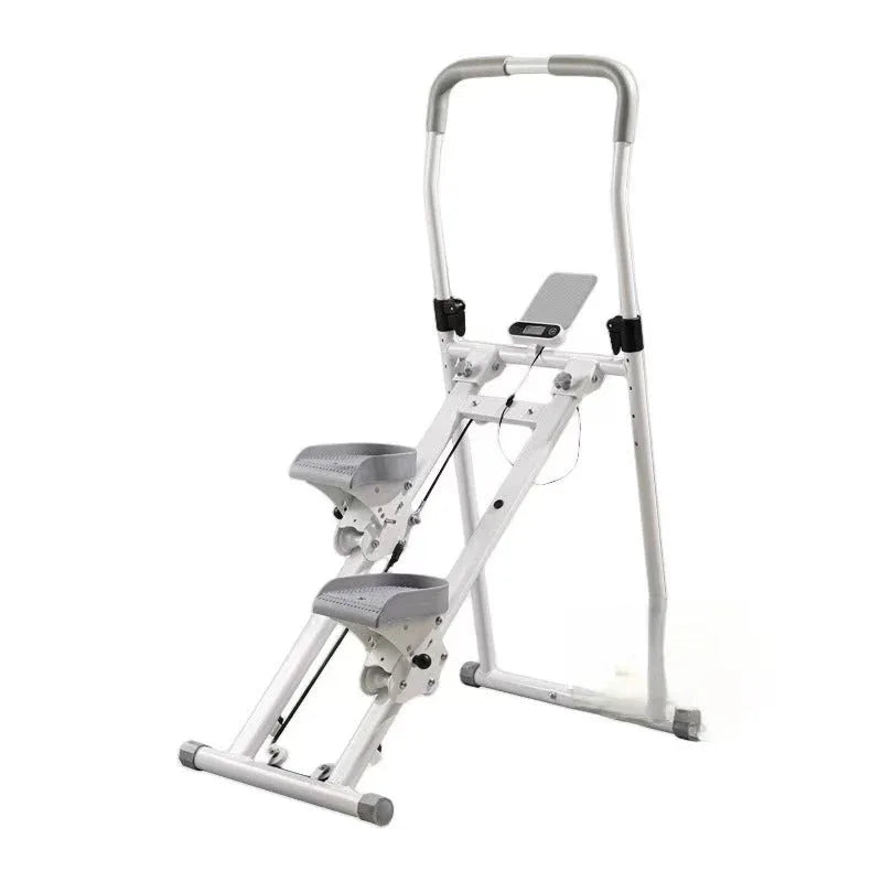 Fit Mart多功能直扶手登山步行機 (一體扶手＋手機支架＋數據屏＋折疊收納升級版) - 樂耆同行 Lohas Elderly－香港樂齡長者用品專門店
