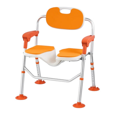 長者免装多功能浴室洗澡椅 (6402sC｜可折叠｜花灑扣｜5檔高度｜凹槽座板｜吸盘款)-輪椅-樂耆同行 Lohas Elderly－香港樂齡長者用品專門店