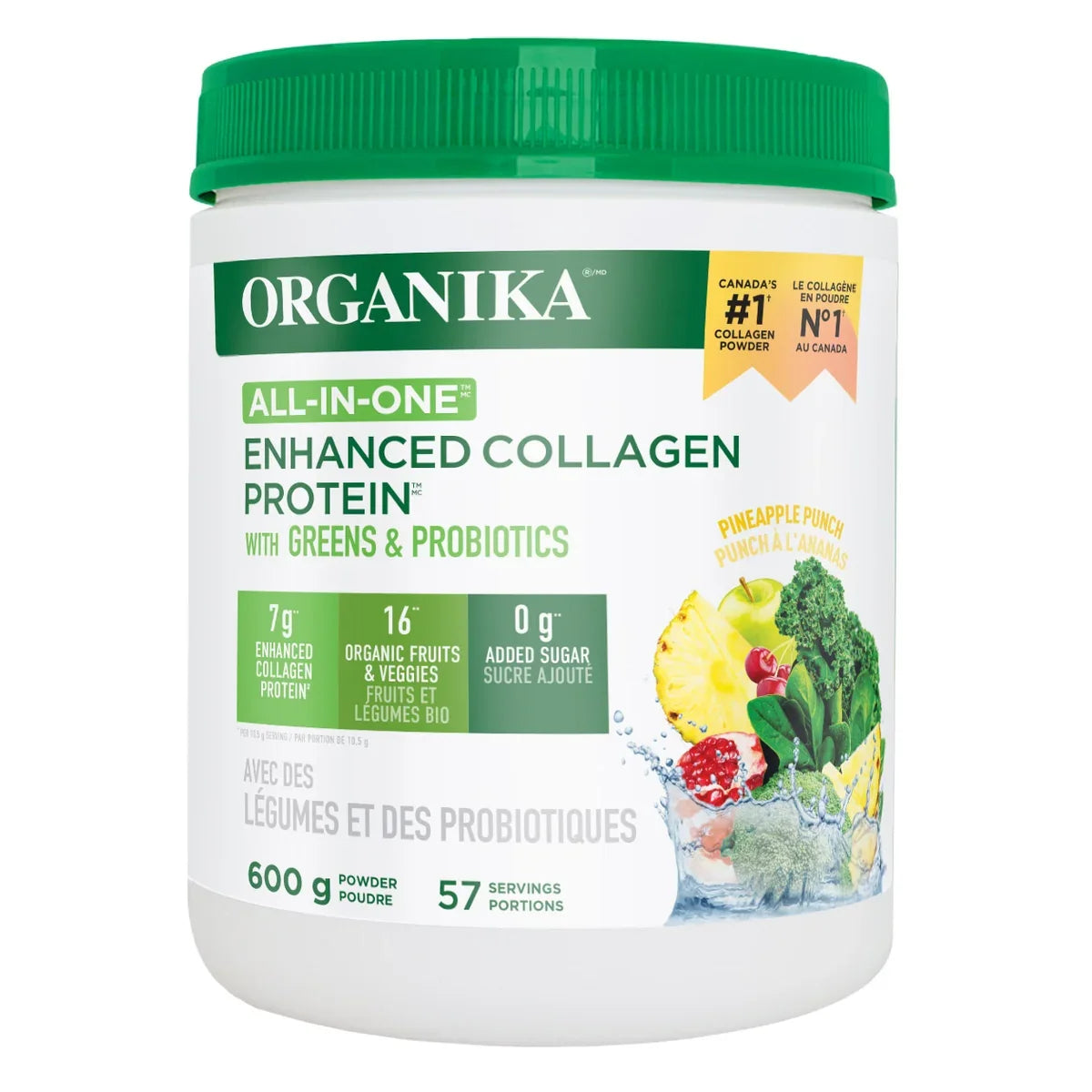 Organika 全效膠原蛋白粉 (All-in-One 多種維他命配方) 600g - canadahk