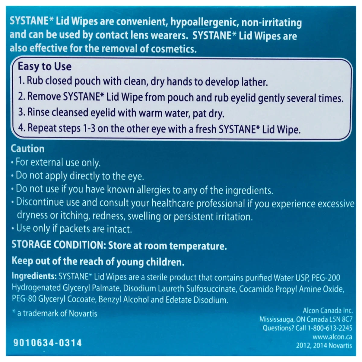Systane 專業眼瞼清潔濕巾 (去油/卸妝/防眼乾) 96片 (32片 x 3盒) - canadahk
