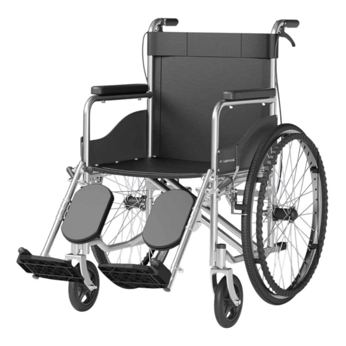 UPREAL Orthopedic Expert Recommendation | Fully Functional Leg-Lifting Shock-Absorbing Push Wheelchair