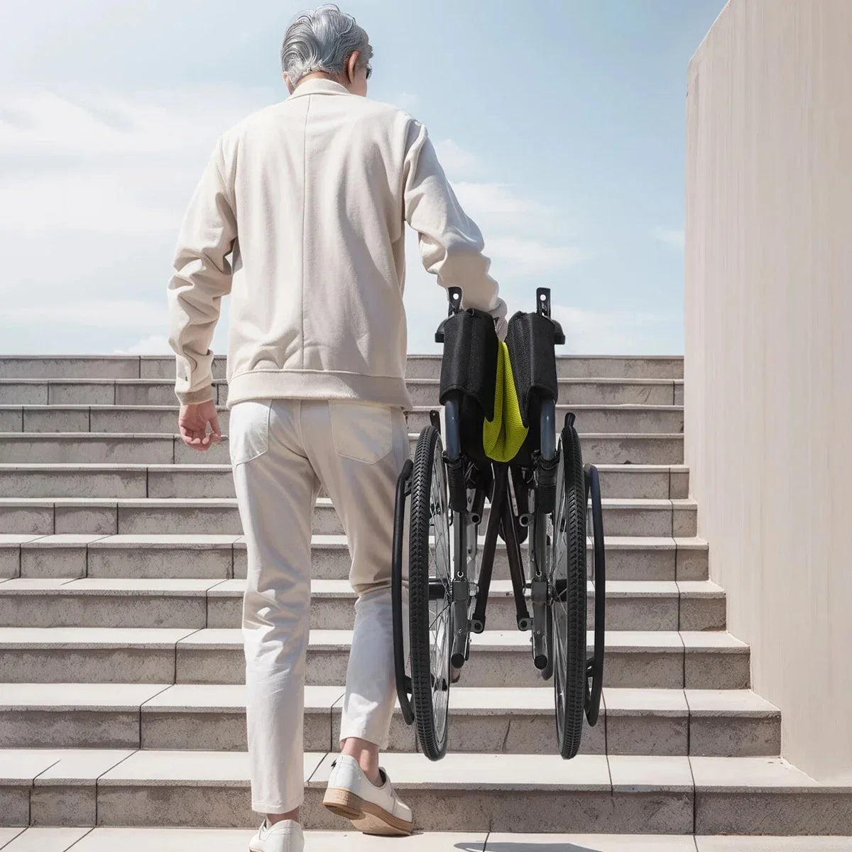 魚躍 Yuwell H053C 手動輪椅車 (小巧折背輕便款) - 樂耆同行 Lohas Elderly－香港樂齡長者用品專門店