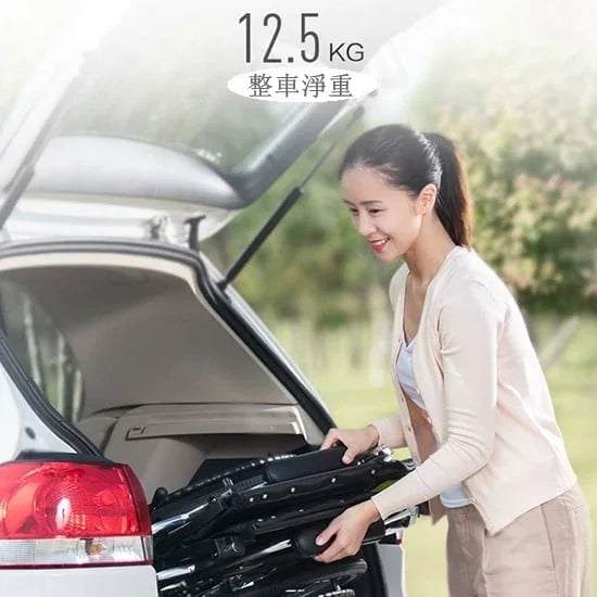 魚躍 Yuwell H053C 手動輪椅車 (小巧折背輕便款) - 樂耆同行 Lohas Elderly－香港樂齡長者用品專門店