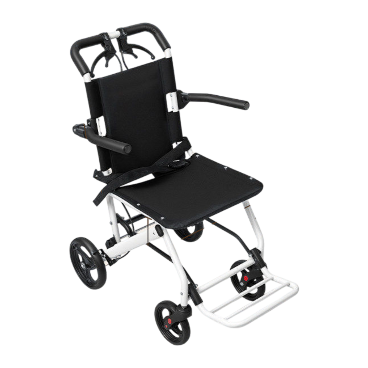 Cofoe Ultra-Light Foldable Wheelchair for Seniors (Basic Model A) (Carbon Steel/8-inch Explosion-Proof Wheels)