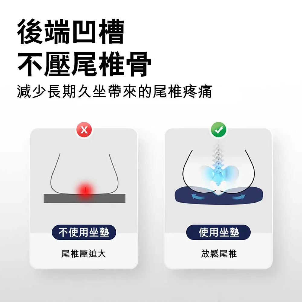 Jago 2024新款腰部舒壓辦公室尾椎減壓坐墊 (磁布連內套｜竹炭款) - 樂耆同行 Lohas Elderly－香港樂齡長者用品專門店
