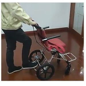日本松永 MATSUNAGA 鋁合金輕便折疊輪椅 老人旅行手推車 (MV-2)-輪椅-樂耆同行 Lohas Elderly－香港樂齡長者用品專門店