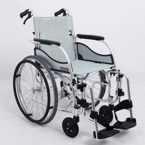 日本松永 MATSUNAGA 鋁合金輕便折疊輪椅 老人出遊代步車 - MW-SL3D (大輪可掀款)-輪椅-樂耆同行 Lohas Elderly－香港樂齡長者用品專門店