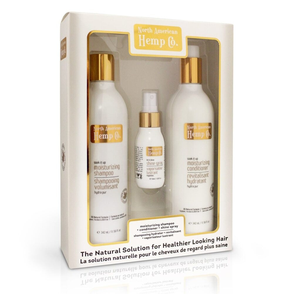 【樂齡日常護理】Hush Brands North American Hemp Co. 3pc Hair Care 禮盒套裝