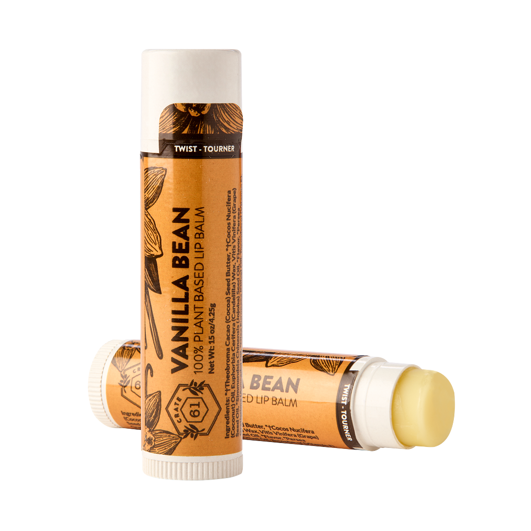 Crate 61 Organics Vanilla Bean Lip Balm | Senior Daily Living | Overseas Purchasing