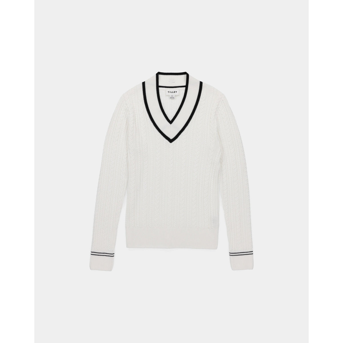 Tilley V-Neck Cable Knit Sweater | Senior Lifestyle | Overseas Purchasing