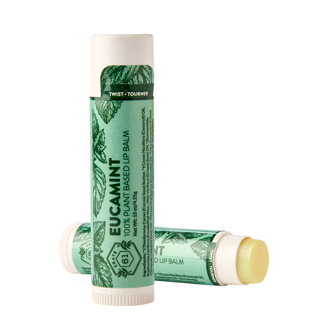 Crate 61 Organics Eucamint Lip Balm | Senior Daily Essentials | Overseas Purchasing