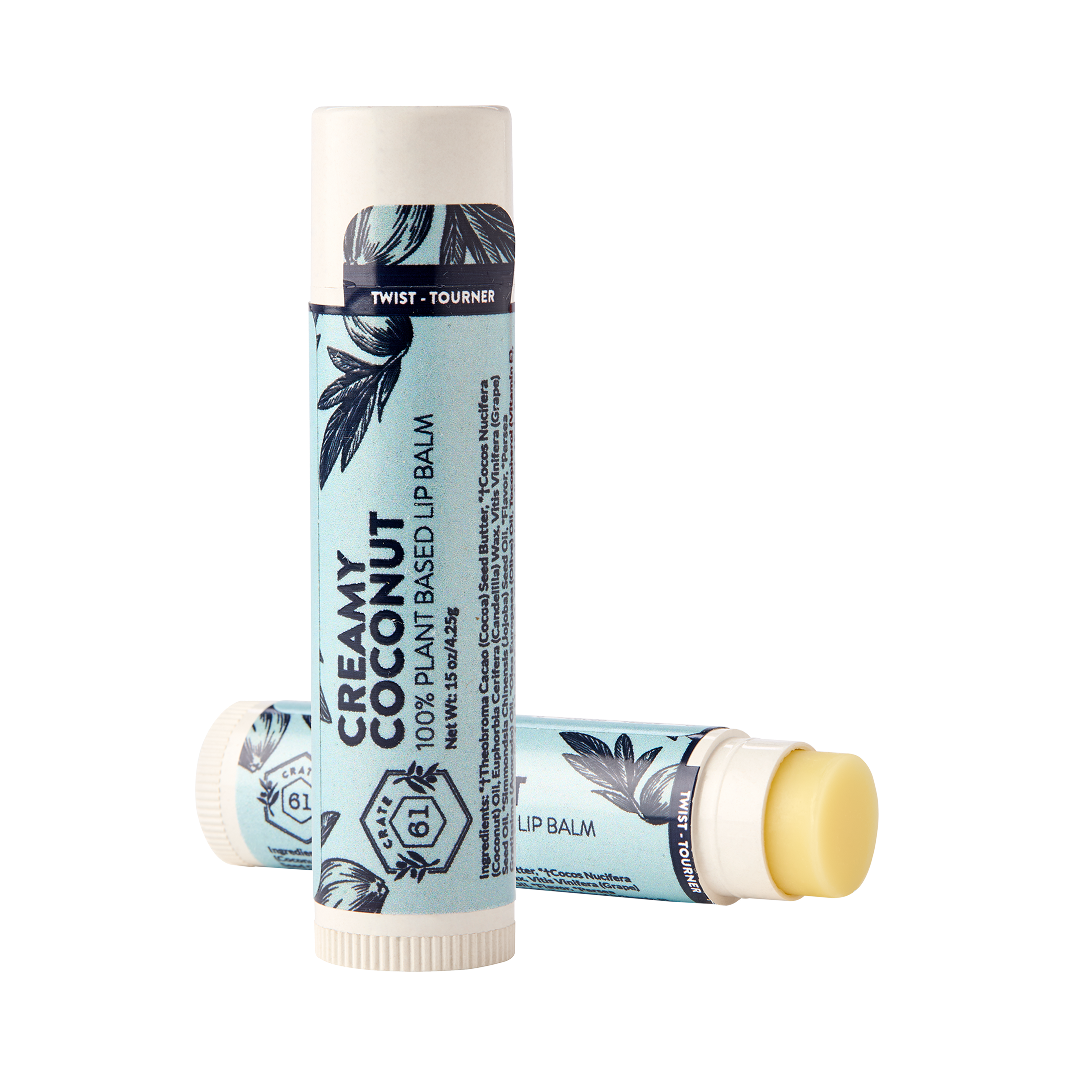 Crate 61 Organics Creamy Coconut Lip Balm | Senior Living Essentials | Overseas Purchasing