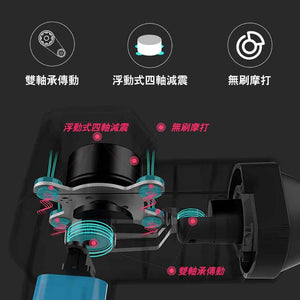 Booster T型深度筋膜按摩槍 (黑色2500mAh專業版連收藏盒國際版) - 樂耆同行 Lohas Elderly－香港樂齡長者用品專門店
