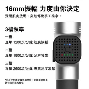 Phoenix A2S升級版筋膜按摩槍 (2500mAh｜4個按摩頭｜國際版｜銀色) - 樂耆同行 Lohas Elderly－香港樂齡長者用品專門店