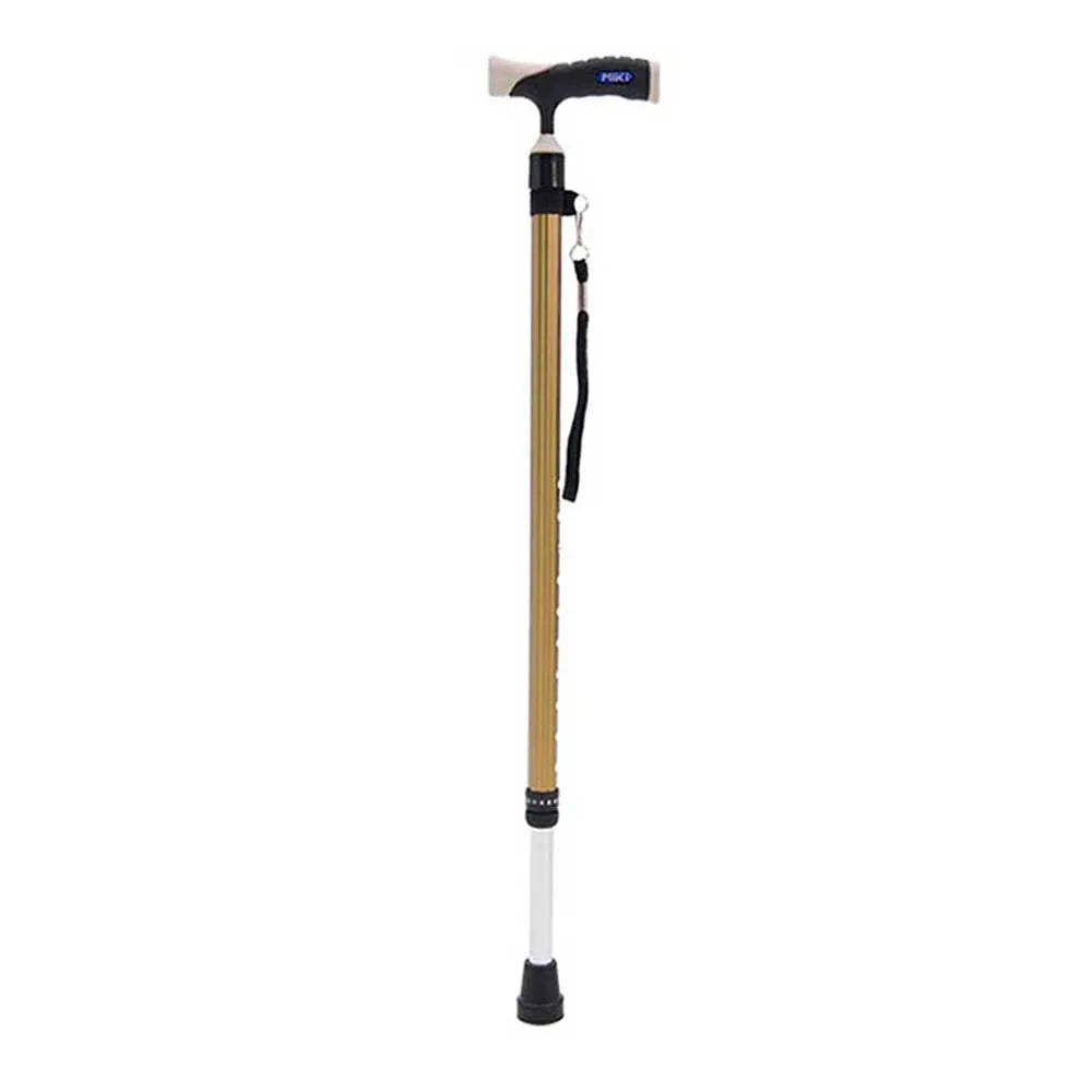 Japan MiKi MRT-013 Thick Tube Telescopic Crutches (T-shaped｜Extensible｜Aluminum alloy)