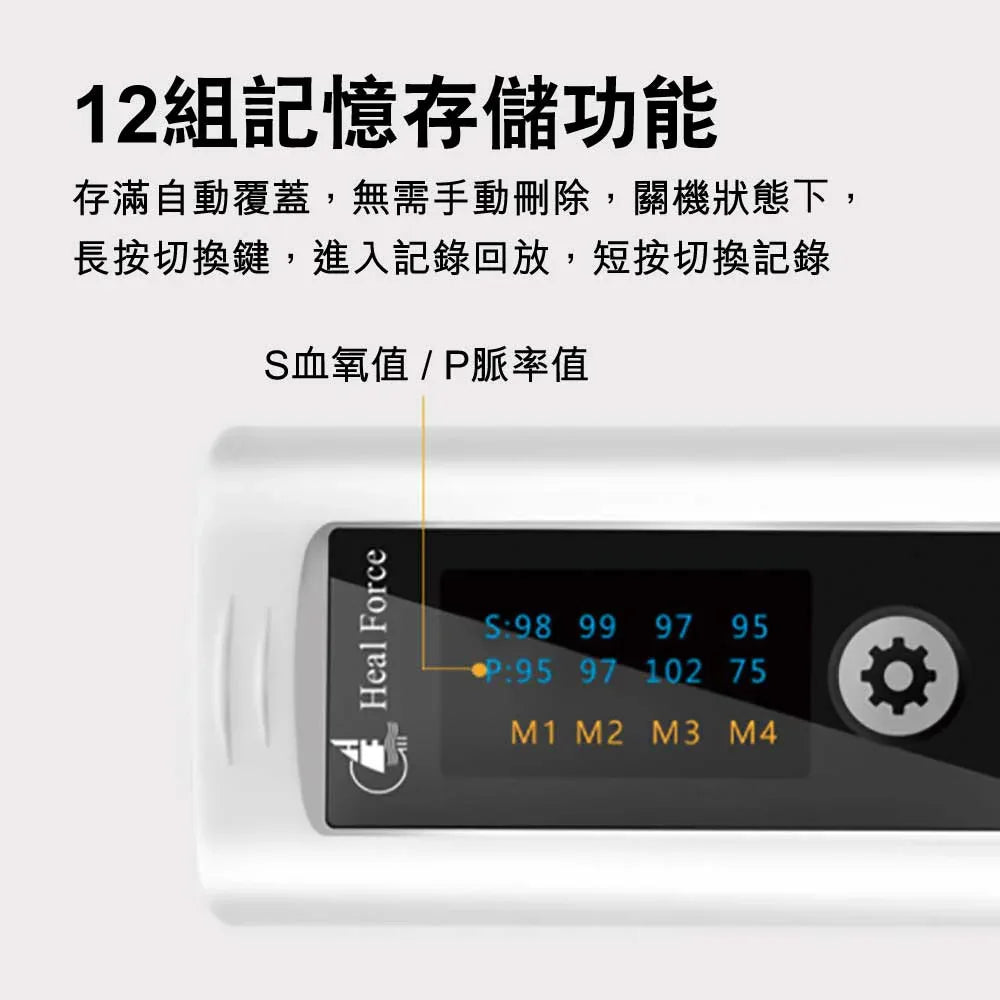 Heal Force 100N指夾式心律脈搏血氧飽和度檢測儀 - 樂耆同行 Lohas Elderly－香港樂齡長者用品專門店