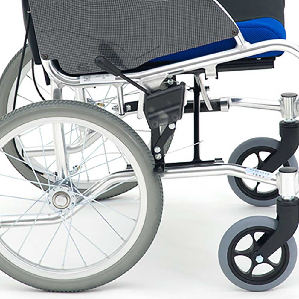 日本MiKi MCSC-43JL 輕便舒適手推輪椅 (16吋實心小輪｜可折背｜厚坐墊)-輪椅-樂耆同行 Lohas Elderly－香港樂齡長者用品專門店