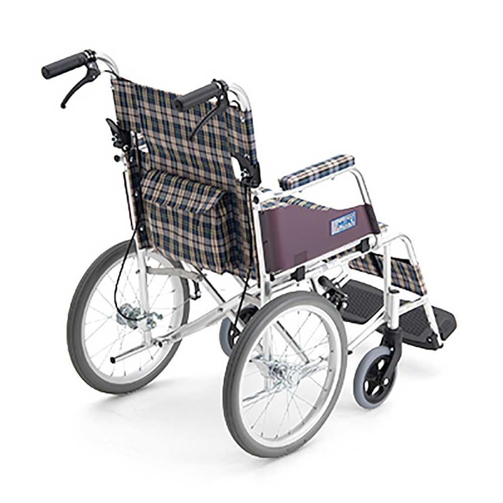 日本MiKi MOCC-43JL 超輕量手推輪椅 (16吋實心小輪｜可折背｜9.9kg) - 樂耆同行 Lohas Elderly－香港樂齡長者用品專門店
