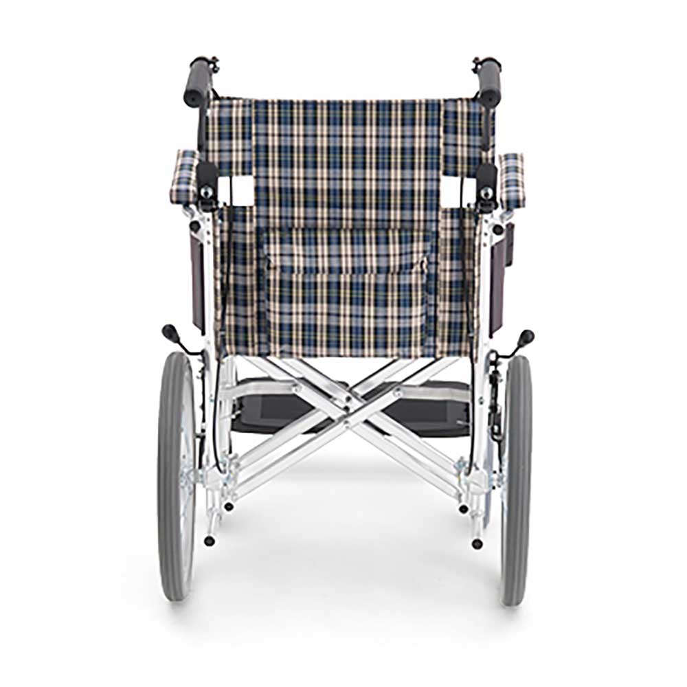 日本MiKi MOCC-43JL 超輕量手推輪椅 (16吋實心小輪｜可折背｜9.9kg)-輪椅-樂耆同行 Lohas Elderly－香港樂齡長者用品專門店