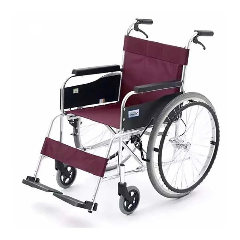 日本MiKi MPT-43L 經典手推輪椅 (22寸實心大輪) - 樂耆同行 Lohas Elderly－香港樂齡長者用品專門店