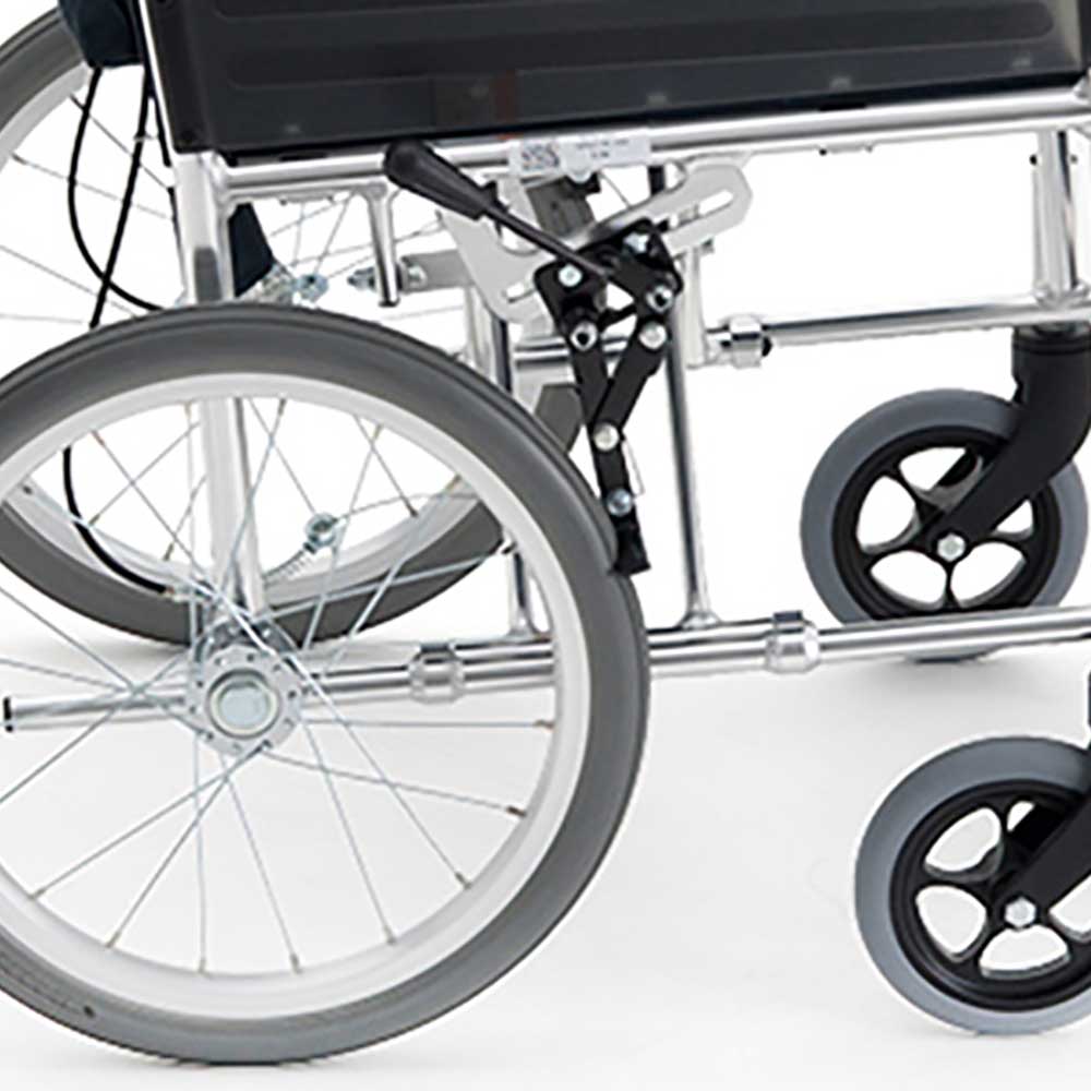 日本MiKi MPTC-46JL 超輕經典手推輪椅 (16吋實心小輪｜可折背｜扶手剎車)-輪椅-樂耆同行 Lohas Elderly－香港樂齡長者用品專門店
